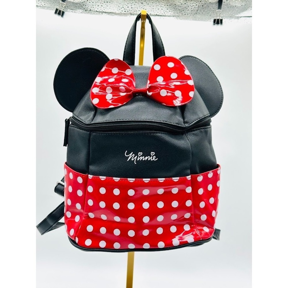 Disney Minnie Mouse Backpack Red Polka Dot Bow Ears Mini Bag Cute Danielle Nicol